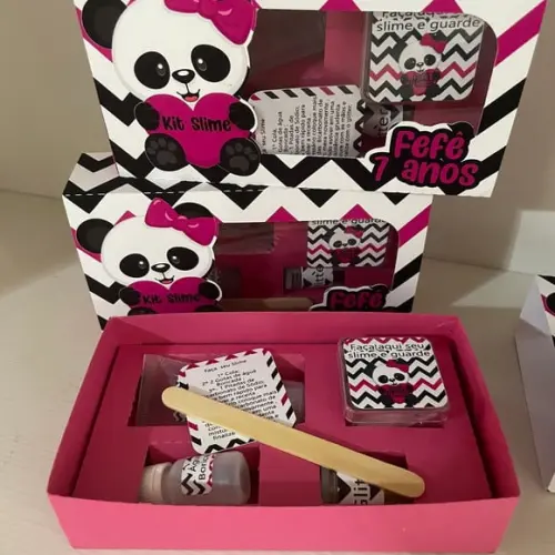 Kit Slime Caixa Panda Embalagens Personalizadas