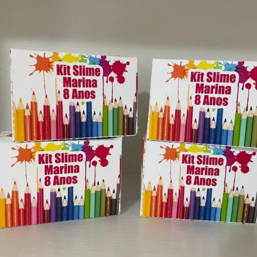 Kit Slime Caixa Pintando o Sete Embalagens Personalizadas
