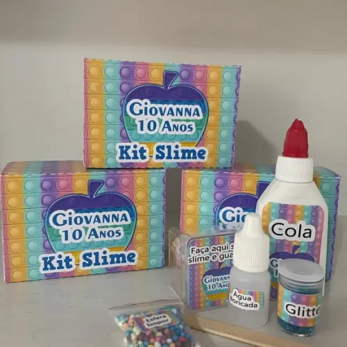 Kit Slime Caixa Pop It Embalagens Personalizadas