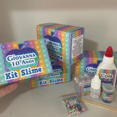 Kit Slime Caixa Pop It Embalagens Personalizadas