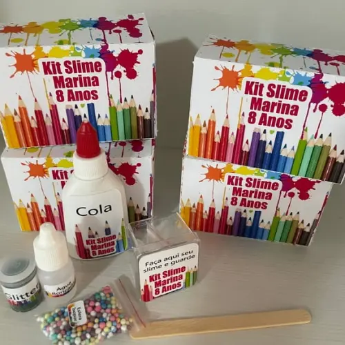 Kit Slime Caixa Pintando o Sete Embalagens Personalizadas