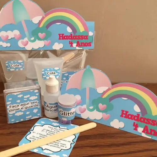 Kit Slime Chuva de Amor Embalagens Personalizadas