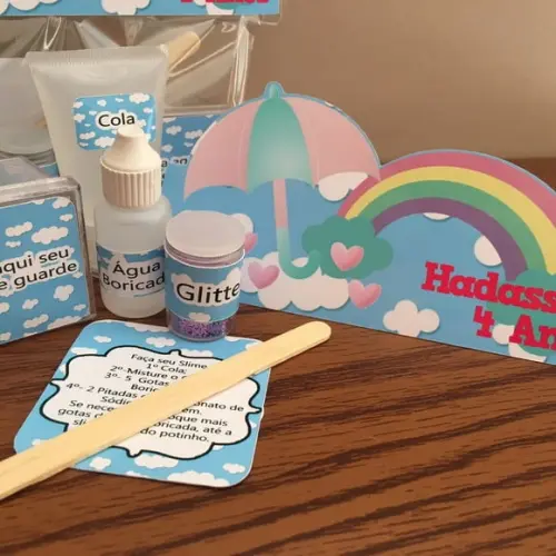 Kit Slime Chuva de Amor Embalagens Personalizadas