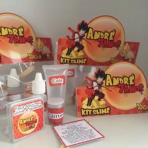Kit Slime Dragon Ball Embalagens Personalizadas