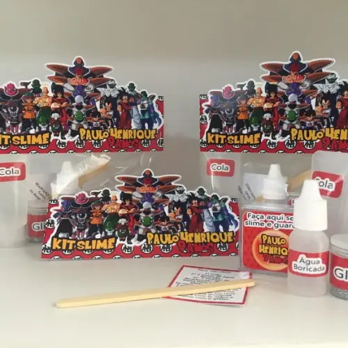 Kit Slime Dragon Ball Embalagens Personalizadas