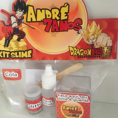 Kit Slime Dragon Ball Embalagens Personalizadas