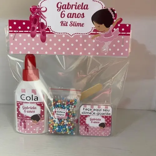 Kit Slime Embalagens Personalizadas Bailarina