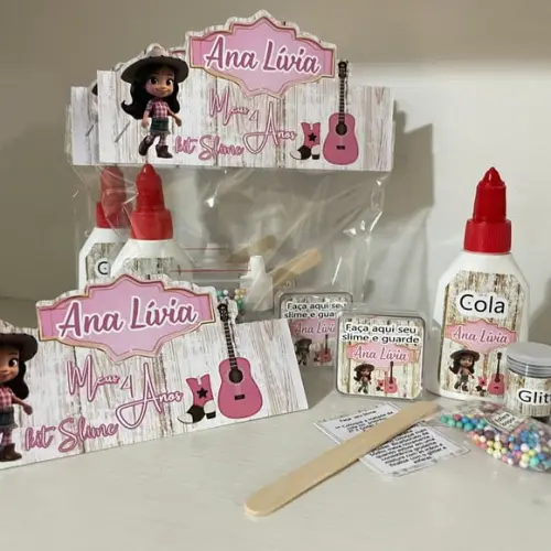 Kit Slime Embalagens Personalizadas Fazendeira