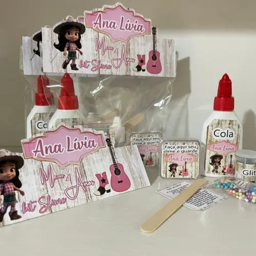 Kit Slime Embalagens Personalizadas Fazendeira