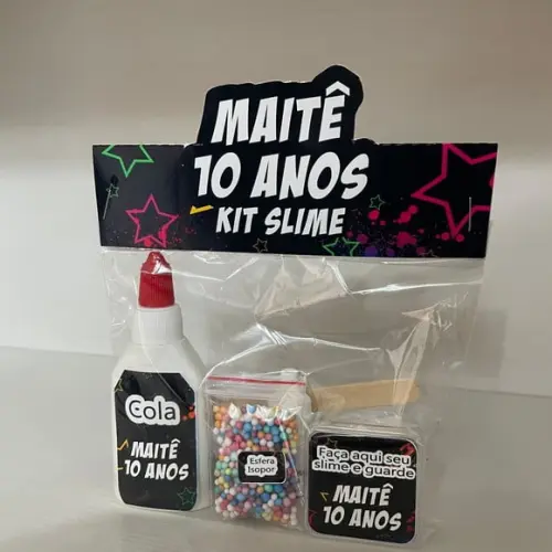 Kit Slime Embalagens Personalizadas Neon