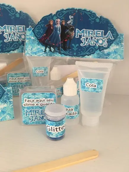 Kit Slime Frozen Embalagens Personalizadas