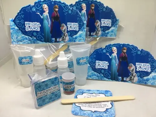Kit Slime Frozen Embalagens Personalizadas