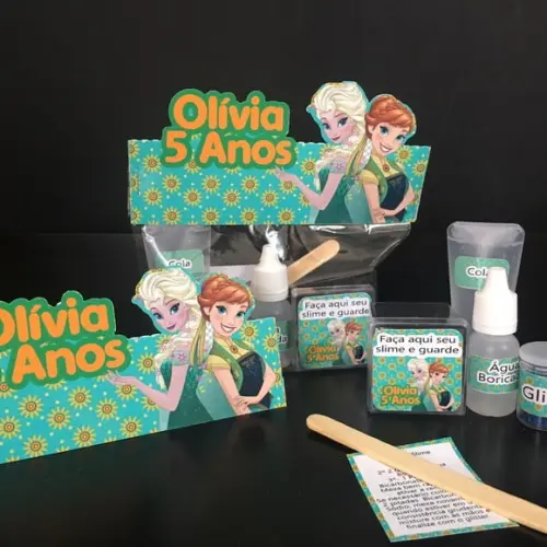 Kit Slime Frozen Fever Embalagens Personalizadas