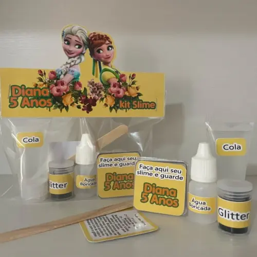 Kit Slime Frozen Fever Embalagens Personalizadas