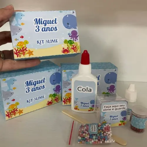 Kit Slime Fundo do Mar Embalagens Personalizadas