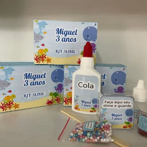 Kit Slime Fundo do Mar Embalagens Personalizadas