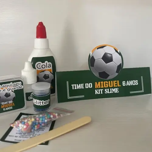Kit Slime Futebol Embalagens Personalizadas