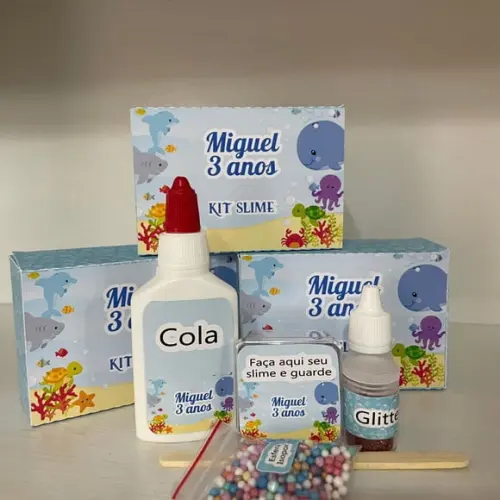 Kit Slime Fundo do Mar Embalagens Personalizadas