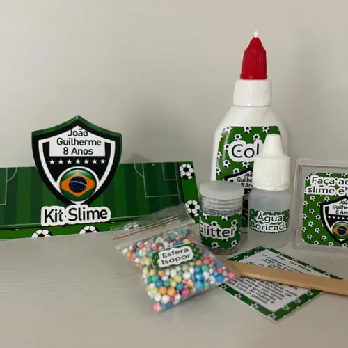 Kit Slime Futebol Embalagens Personalizadas