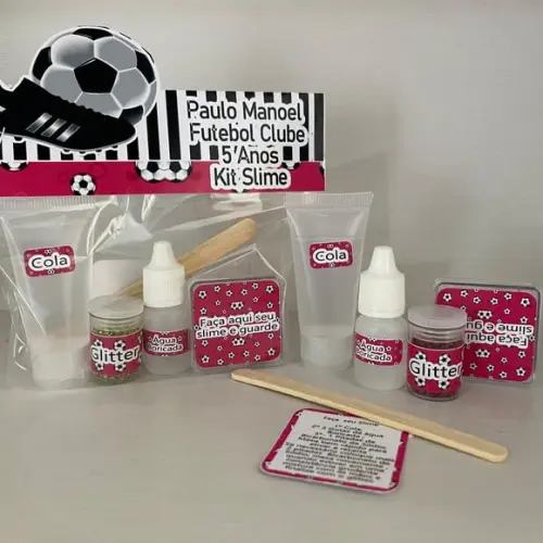 Kit Slime Futebol Embalagens Personalizadas