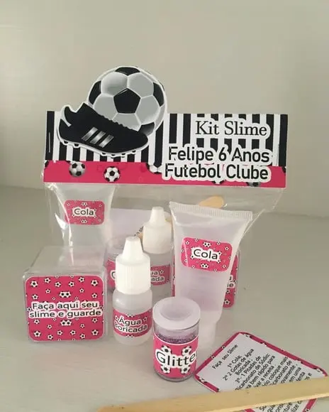 Kit Slime Futebol Embalagens Personalizadas
