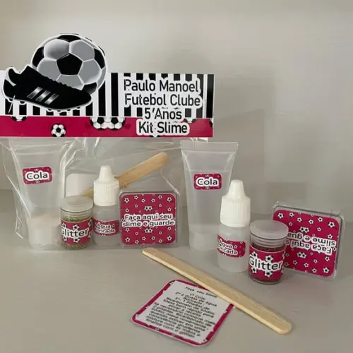 Kit Slime Futebol Embalagens Personalizadas