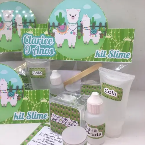 Kit Slime Lhama Embalagens Personalizadas
