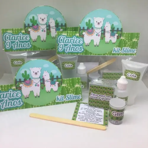 Kit Slime Lhama Embalagens Personalizadas