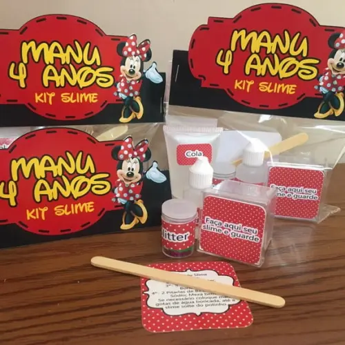 Kit Slime Minnie Embalagens Personalizadas