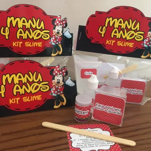 Kit Slime Minnie Embalagens Personalizadas