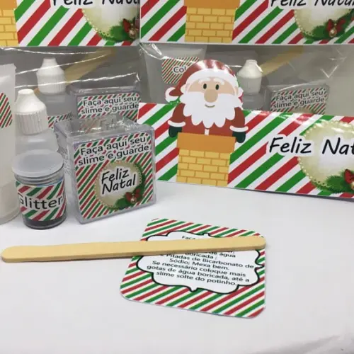 Kit Slime Natal Embalagens Personalizadas