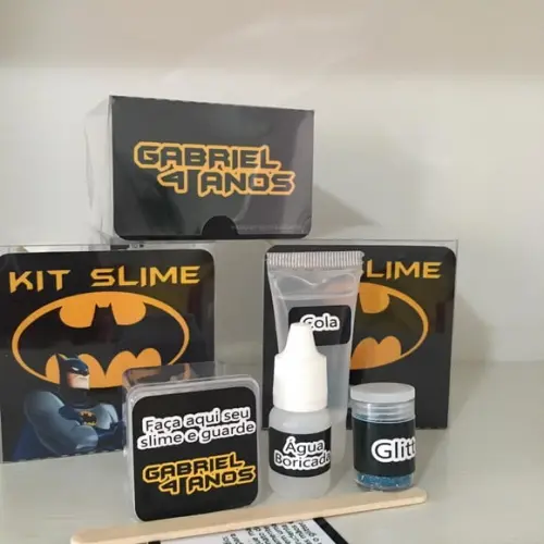 Kit Slime Personalizado Batman