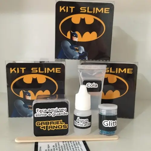 Kit Slime Personalizado Batman