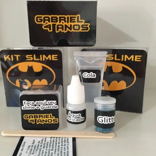 Kit Slime Personalizado Batman