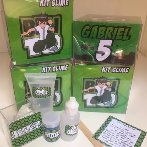 Kit Slime Personalizado Ben10