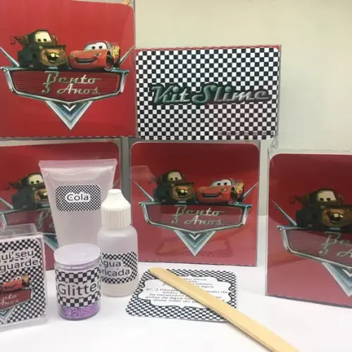 Kit Slime Personalizado Carros