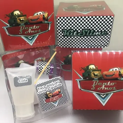 Kit Slime Personalizado Carros
