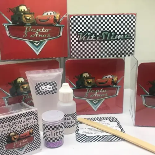 Kit Slime Personalizado Carros