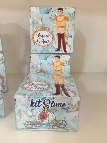 Kit Slime Personalizado Cinderela