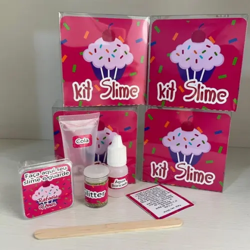 Kit Slime Personalizado Confeitaria