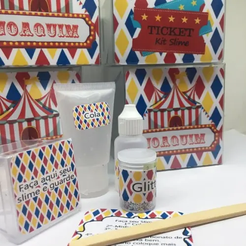 Kit Slime Personalizado Circo