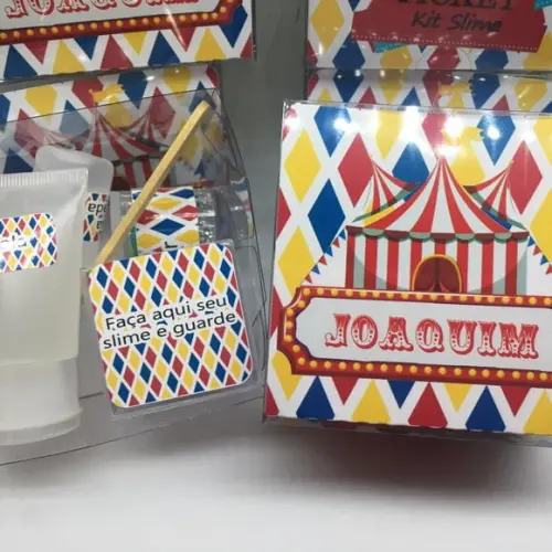 Kit Slime Personalizado Circo