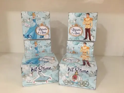 Kit Slime Personalizado Cinderela
