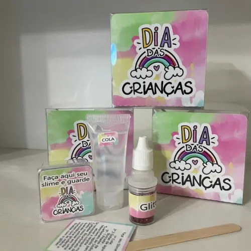 Kit Slime Personalizado Dia das Crianças