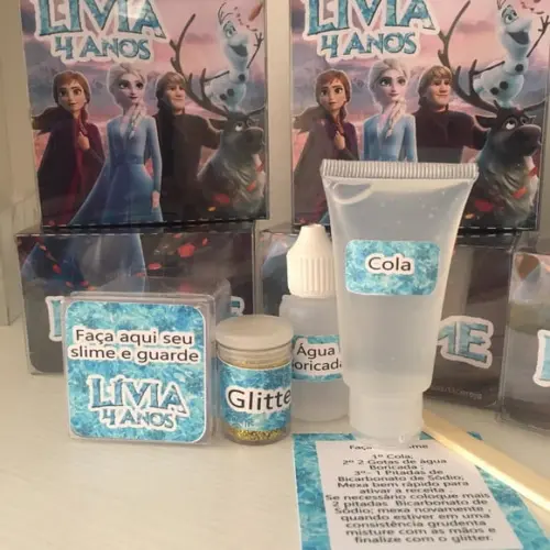 Kit Slime Personalizado Frozen 2