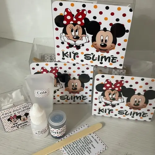 Kit Slime Personalizado Mickey e Minnie