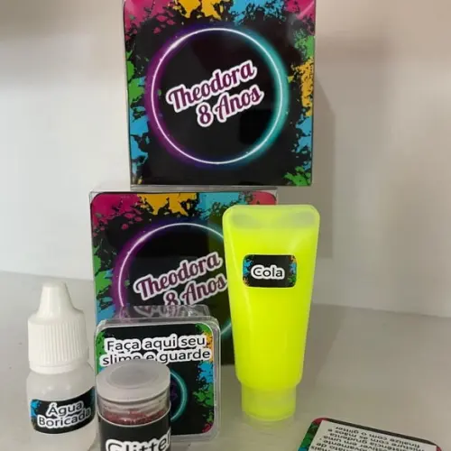Kit Slime Personalizado Neon