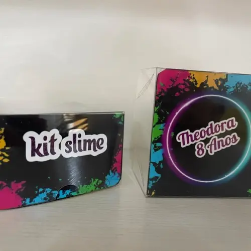 Kit Slime Personalizado Neon