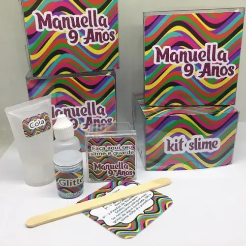 Kit Slime Personalizado Neon