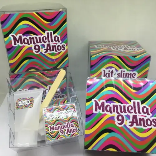 Kit Slime Personalizado Neon
